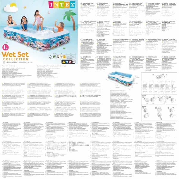 INTEX Swim Center Familiebasseng 305x183x56 cm sjøliv-design