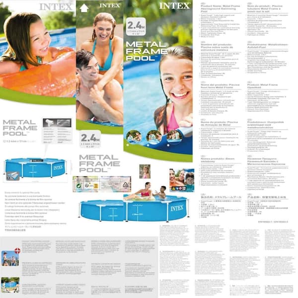 INTEX swimmingpool Metal Frame 244x51 cm