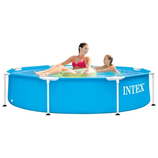 INTEX Svømmebasseng med metallramme 244x51 cm