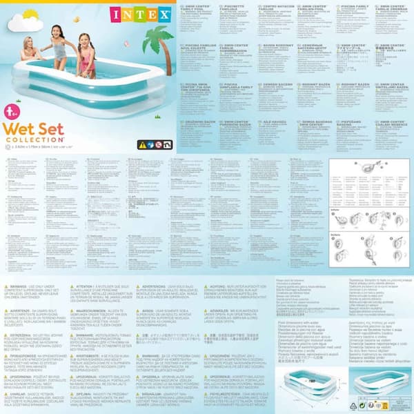 INTEX Swim Center Family Pool Uima-allas 262x175x56 cm