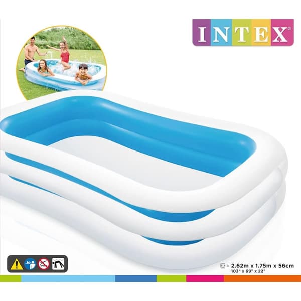 INTEX Swim Center Familiebasseng 262x175x56 cm