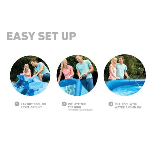INTEX Svømmebasseng Easy Set 396x84 cm 28143NP