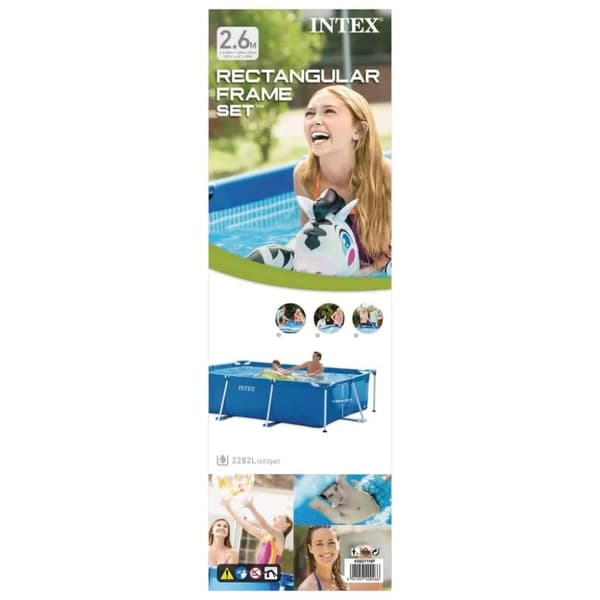 INTEX Svømmebasseng Rectangular Frame 260x160x65 cm 28271NP