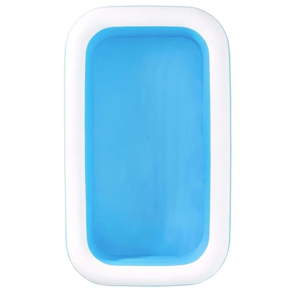 Bestway Family oppusteligt badebassin 262x175x51 cm blå og hvid