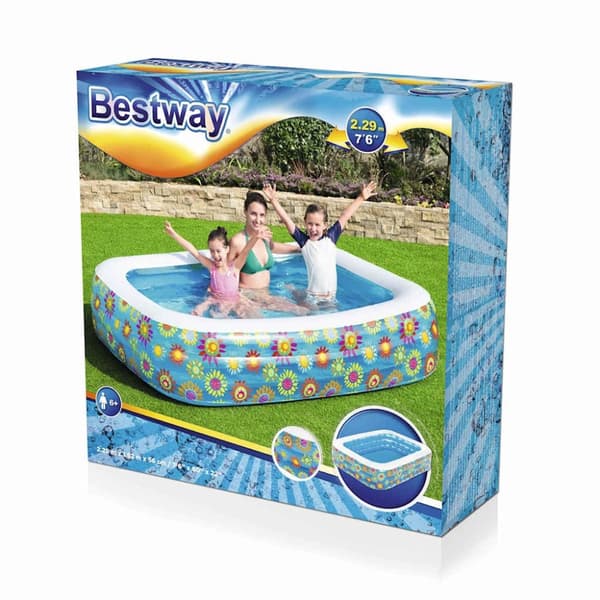 Bestway Täytettävä lastenallas sininen 229x152x56 cm