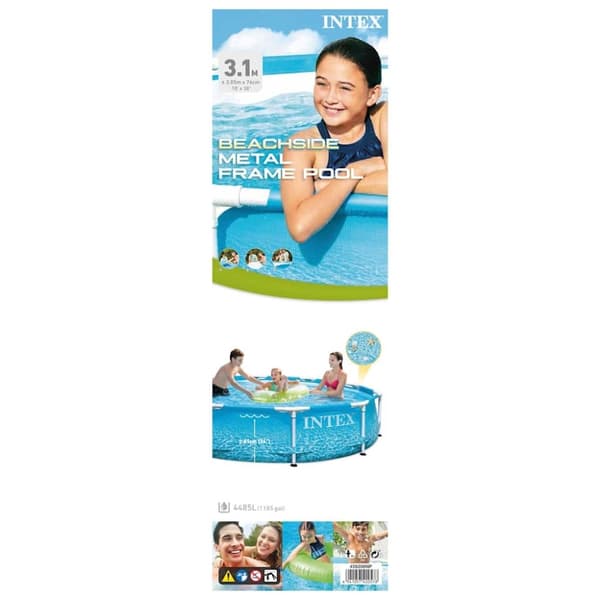INTEX Beachside Metal Frame Uima-allas 305x76 cm