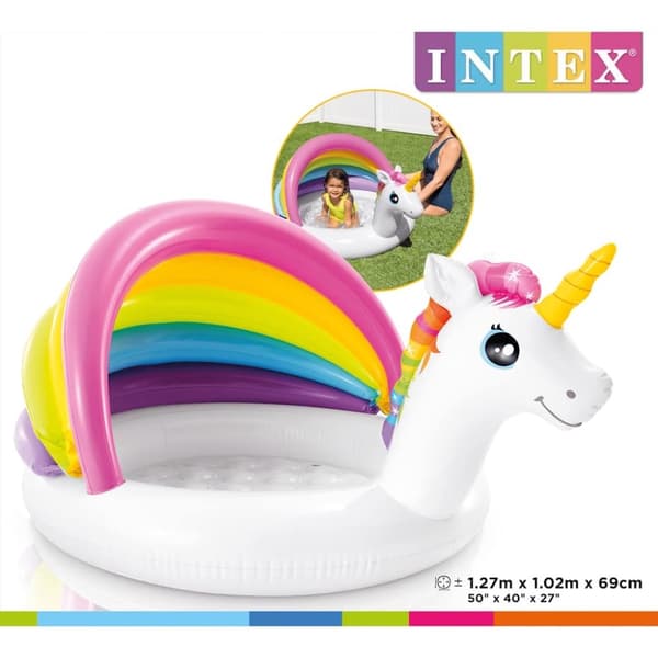 INTEX Babybasseng Unicorn 127x102x69 cm