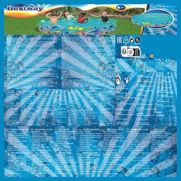 Bestway Fill 'N Fun Odyssey badebassin 244x46 cm