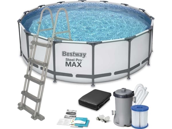 Steel Pro Max rund Pool 427x122cm m/tilbehør