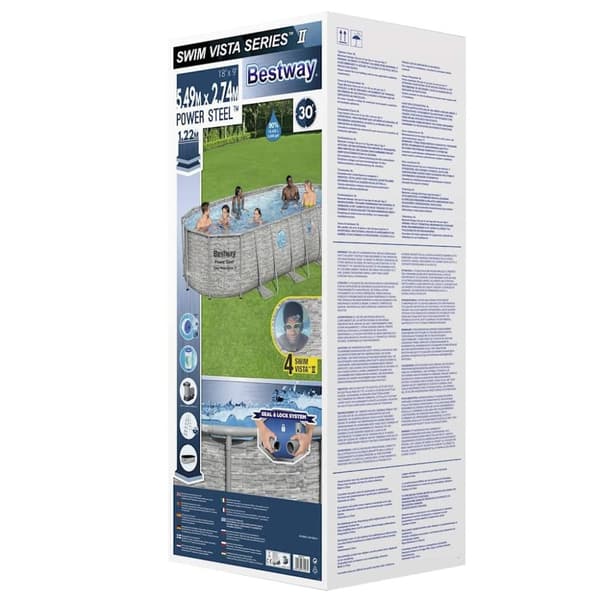 Bestway Pool Power Steel Swim Vista Series set 549x274x122 cm