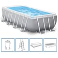 Miniatyrbillede 1 af 7: INTEX Prism Frame swimmingpool 488x244x107 cm rektangulær 26792GN