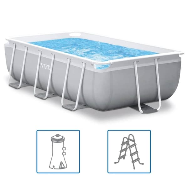 INTEX swimmingpoolsæt Prism Frame 300x175x80 cm rektangulær