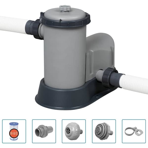 Bestway Ovanmarkspool Power Steel rektangulär 19281 L