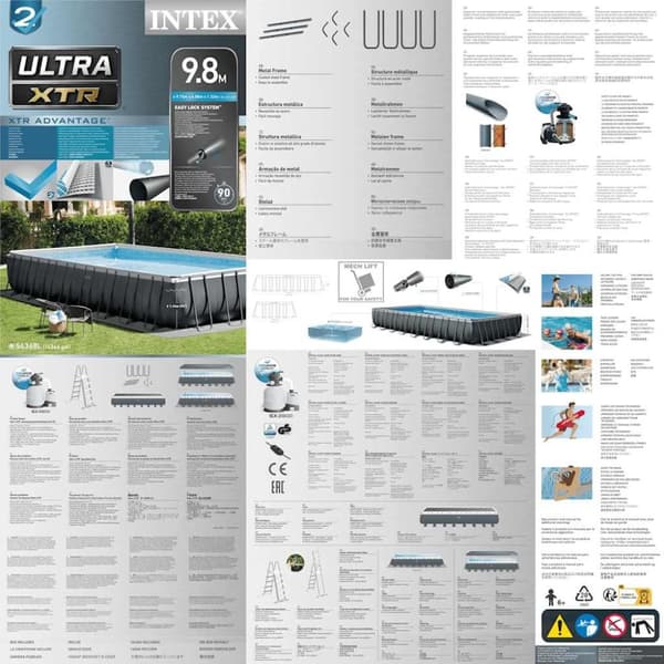 INTEX Poolset Ultra XTR Frame rektangulär 975x488x132 cm
