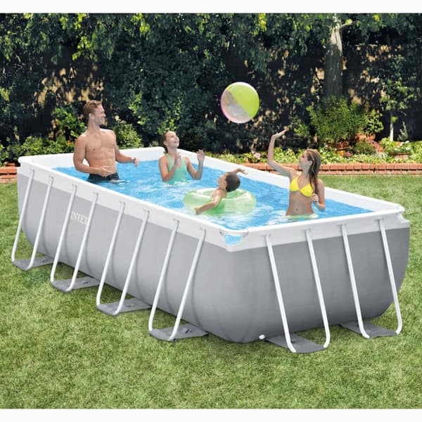 INTEX swimmingpoolsæt Prism Frame 400x200x100 cm rektangulær