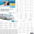 Miniatyrbillede 9 af 10: INTEX Prism Frame swimmingpoolsæt 503x274x122 cm oval 26796GN