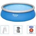Miniatyrbild 2 av 8: Bestway Uppblåsbar pool med tillbehör Fast Set rund 457x122 cm