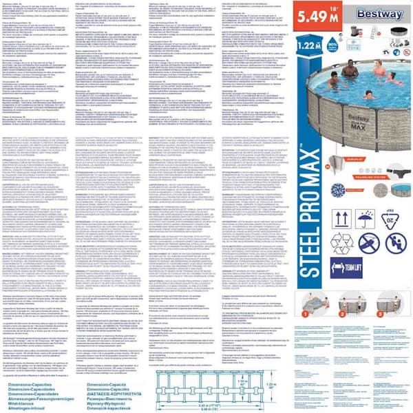Bestway Poolset Power Steel 549x122 cm