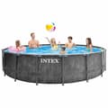 Miniatyrbillede 7 af 9: INTEX Greywood Prism Frame Premium poolsæt 457x122 cm