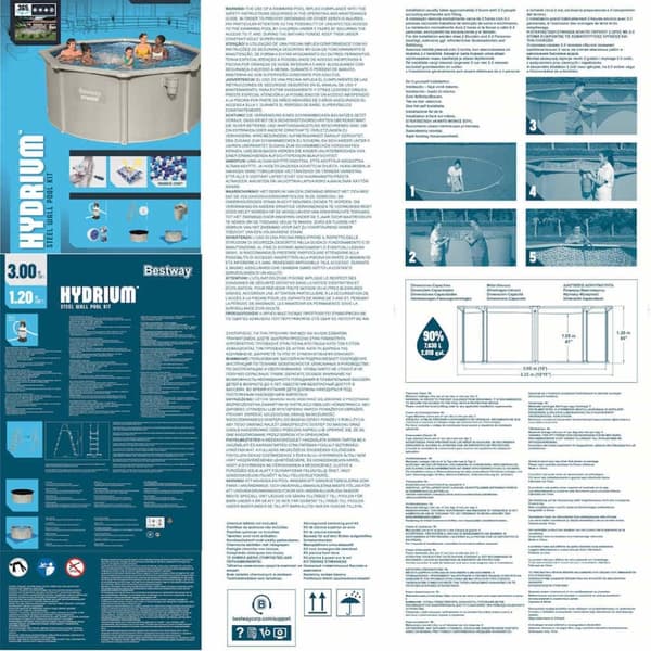 Bestway Poolset Hydrium 300x120 cm