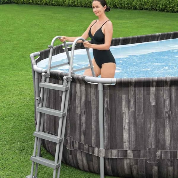 Bestway swimmingpoolsæt 7,32x3,66x1,22 m oval