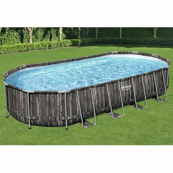 Bestway swimmingpoolsæt 7,32x3,66x1,22 m oval