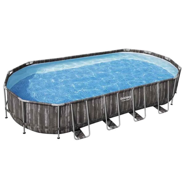 Bestway swimmingpoolsæt 7,32x3,66x1,22 m oval