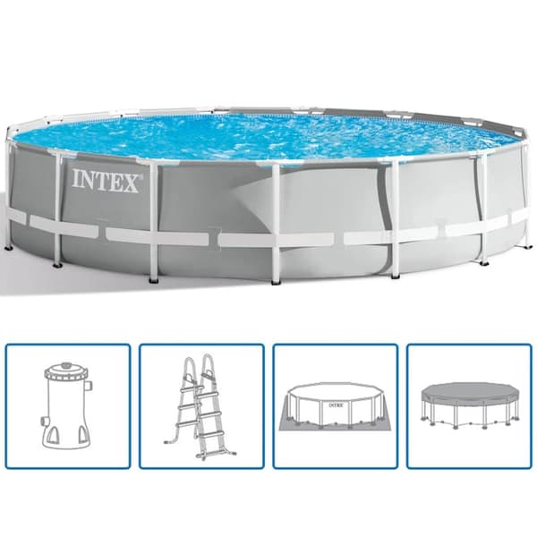 INTEX Prism Frame swimmingpoolsæt 457x107 cm 26724GN