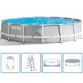Miniatyrbillede 1 af 7: INTEX Prism Frame swimmingpoolsæt 457x107 cm 26724GN