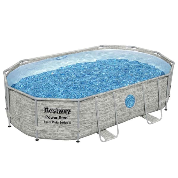 Bestway Power Steel swimmingpoolsæt 488x305x107 cm