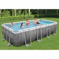 Miniatyrbillede 1 af 8: Bestway Power Steel swimmingpool 549x274x122 cm rektangulær