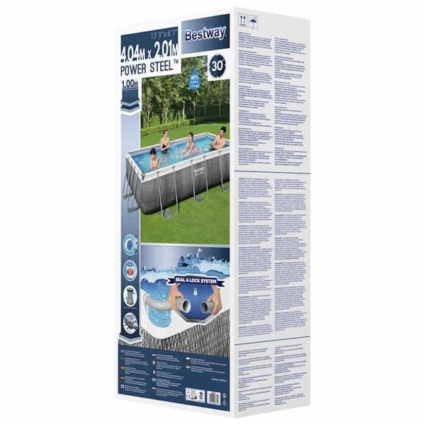 Bestway Pool Power Steel med tillbehör 404x201x100 cm