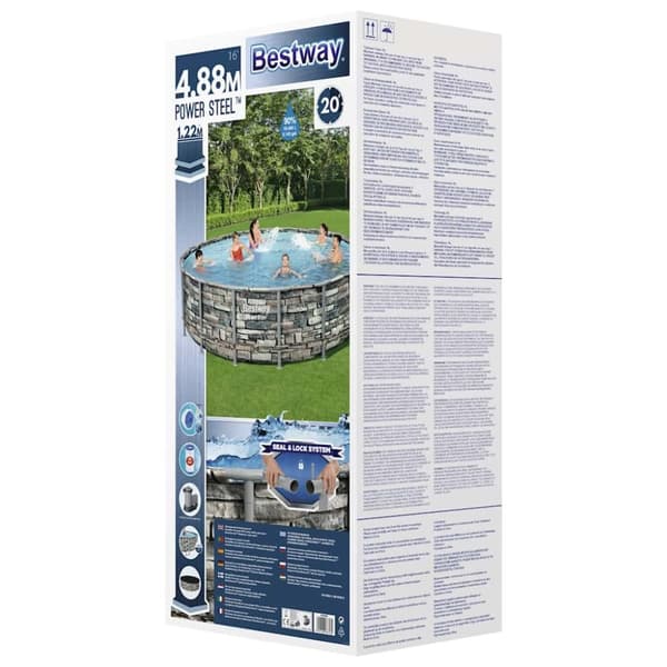 Bestway Pool med tillbehör Power Steel 488x122 cm