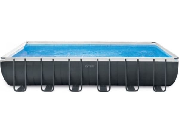 Bestway Ultra XTR rammebasseng 24 fot x 12 fot / 732x366x132 cm med INTEX saltvannssystem