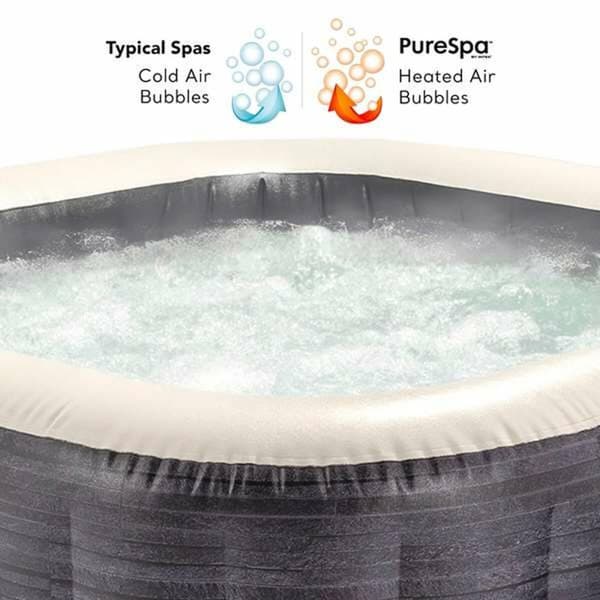 Oppblåsbart spa Colorbaby Purespa Burbujas Greystone Deluxe