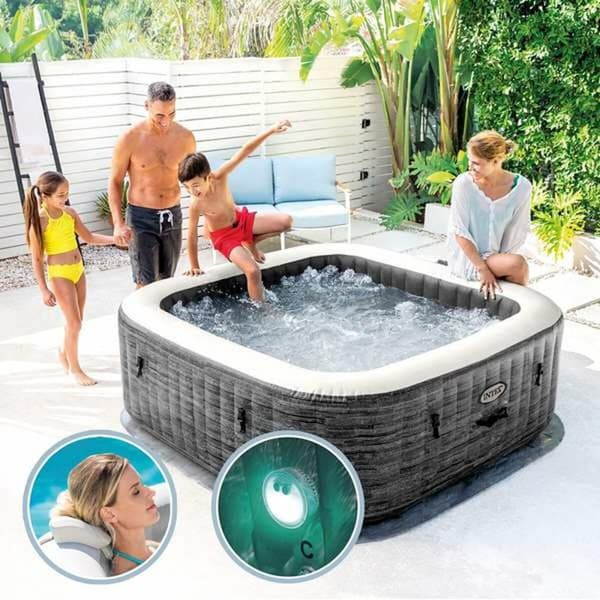 Oppblåsbart spa Colorbaby Purespa Burbujas Greystone Deluxe