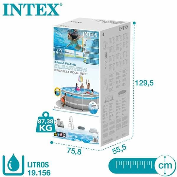 Basseng Avtagbart Colorbaby Clearview Prism Frame 488 x 122 cm
