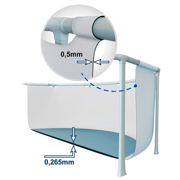 Intex Pool Round Above Ground Prisma Frame Range Grå 305 x 76 cm