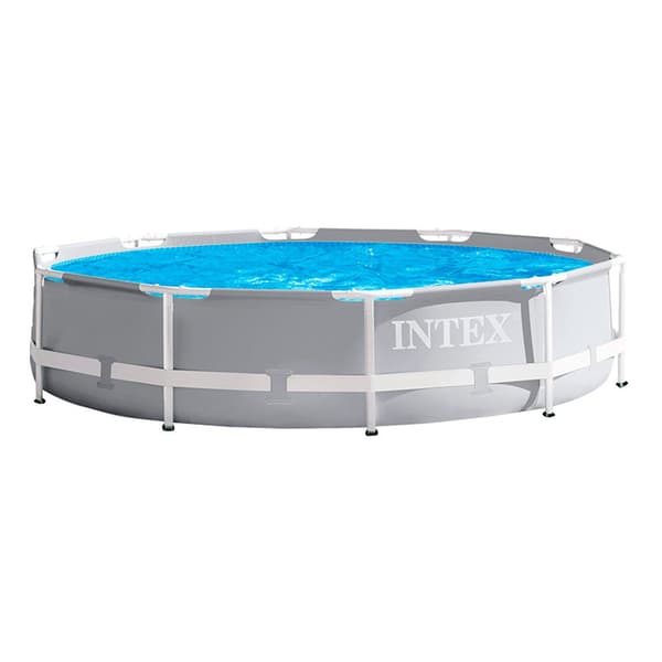 Intex Pool Round Above Ground Prisma Frame Range Grå 305 x 76 cm