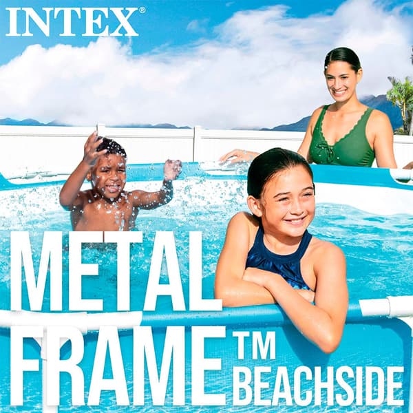 Intex Metalramme Beachside 305x76 Cm Pool Blå 305 x 76 cm