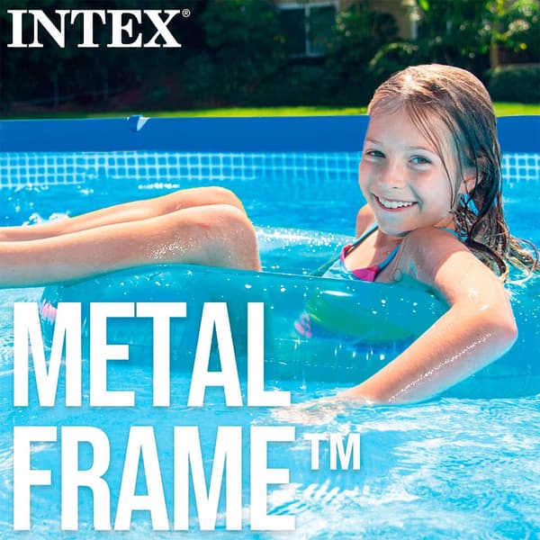 Intex Metallirunkoinen Allas 244x51 Cm Sininen 1828 Litres