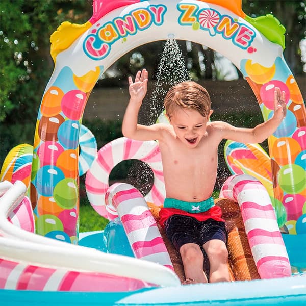 Intex Oppustelig Legecenter Pool Candy Zone Flerfarvet 295 x 191 x 130 cm