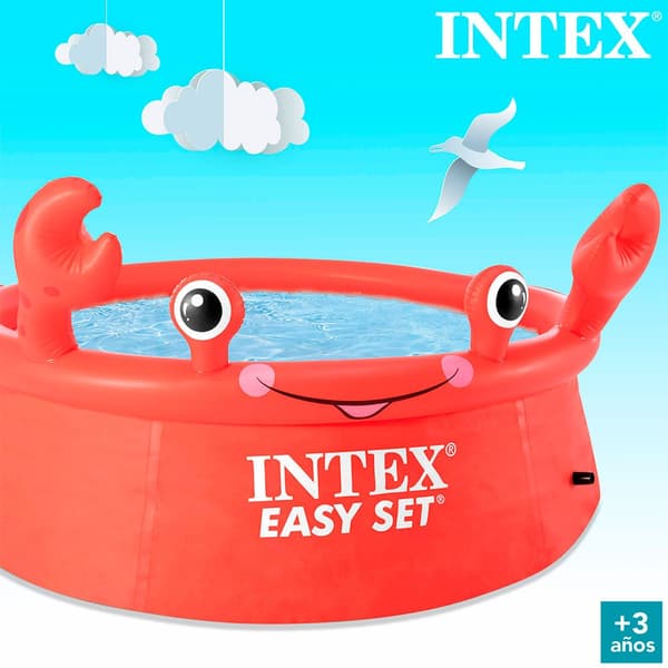 Intex Krabbe Easy Set 183x51 Cm Pool Rød 183 x 51 cm