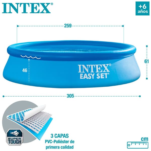 Intex Pool Easy Set 305x61 Cm Blå 305 x 61 cm