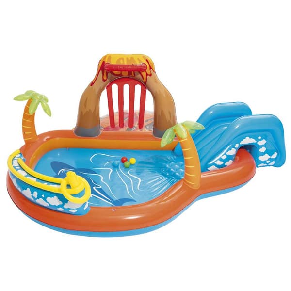 Bestway Oval Oppustelig Legepool Lava Lagoon 265x265x104 Cm Flerfarvet 208L