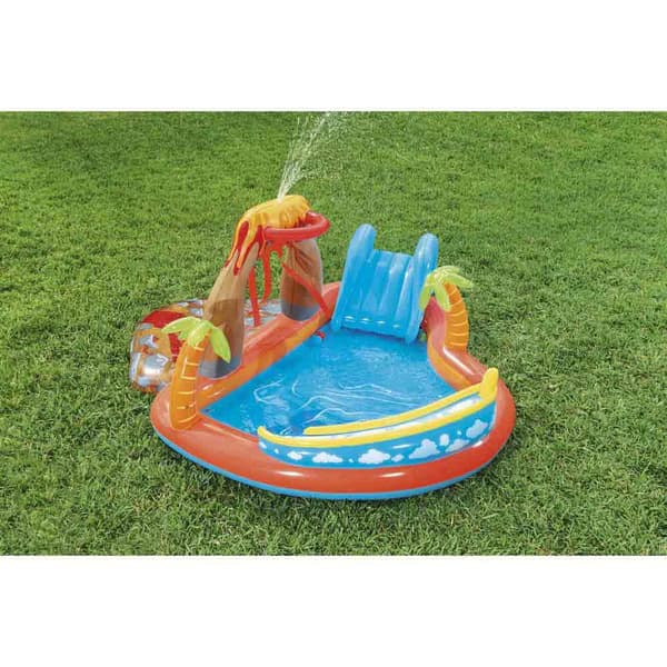 Bestway Oval Oppustelig Legepool Lava Lagoon 265x265x104 Cm Flerfarvet 208L