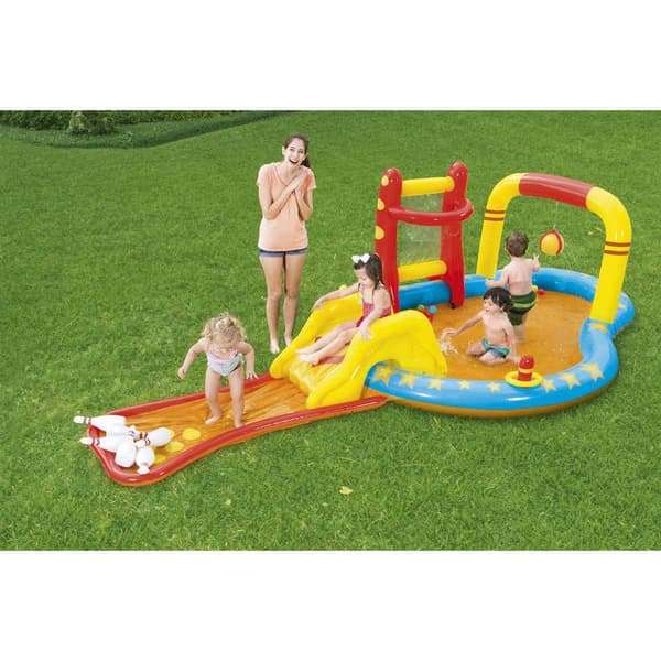 Bestway Oval Oppustelig Legepool Lil´champ 435x213x117 Cm Flerfarvet 314L