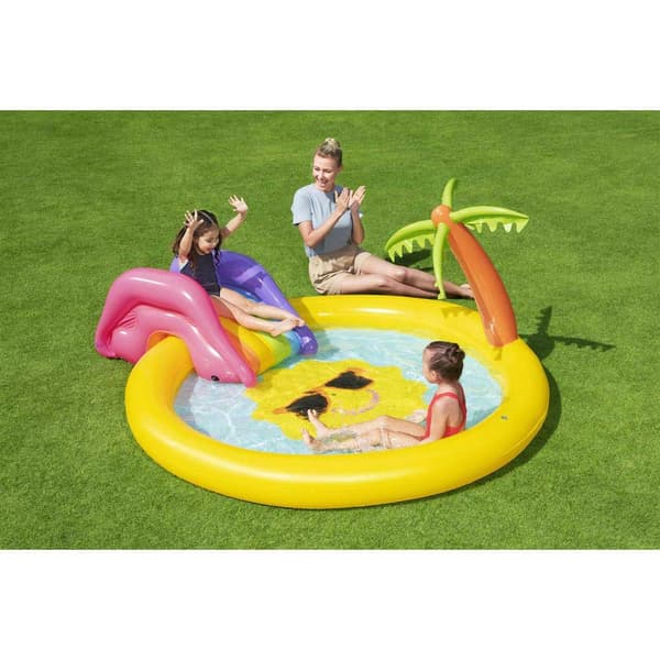 Bestway Pyöreä Puhallettava Peliallas Sunnyland Splash 237x201x104 Cm Monivärinen 59L