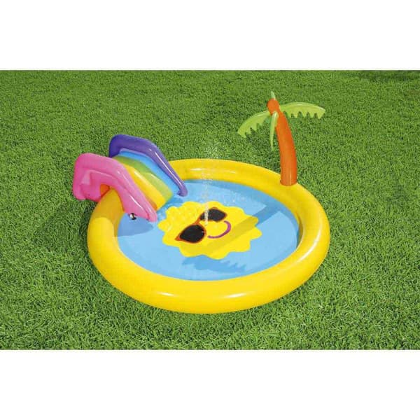 Bestway Pyöreä Puhallettava Peliallas Sunnyland Splash 237x201x104 Cm Monivärinen 59L