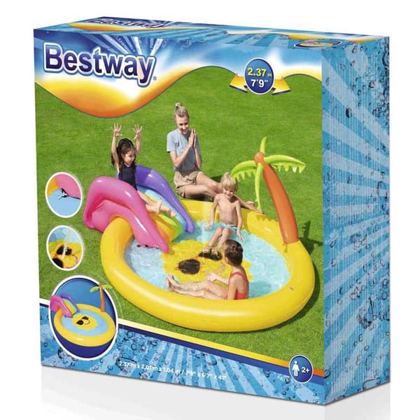Bestway Pyöreä Puhallettava Peliallas Sunnyland Splash 237x201x104 Cm Monivärinen 59L